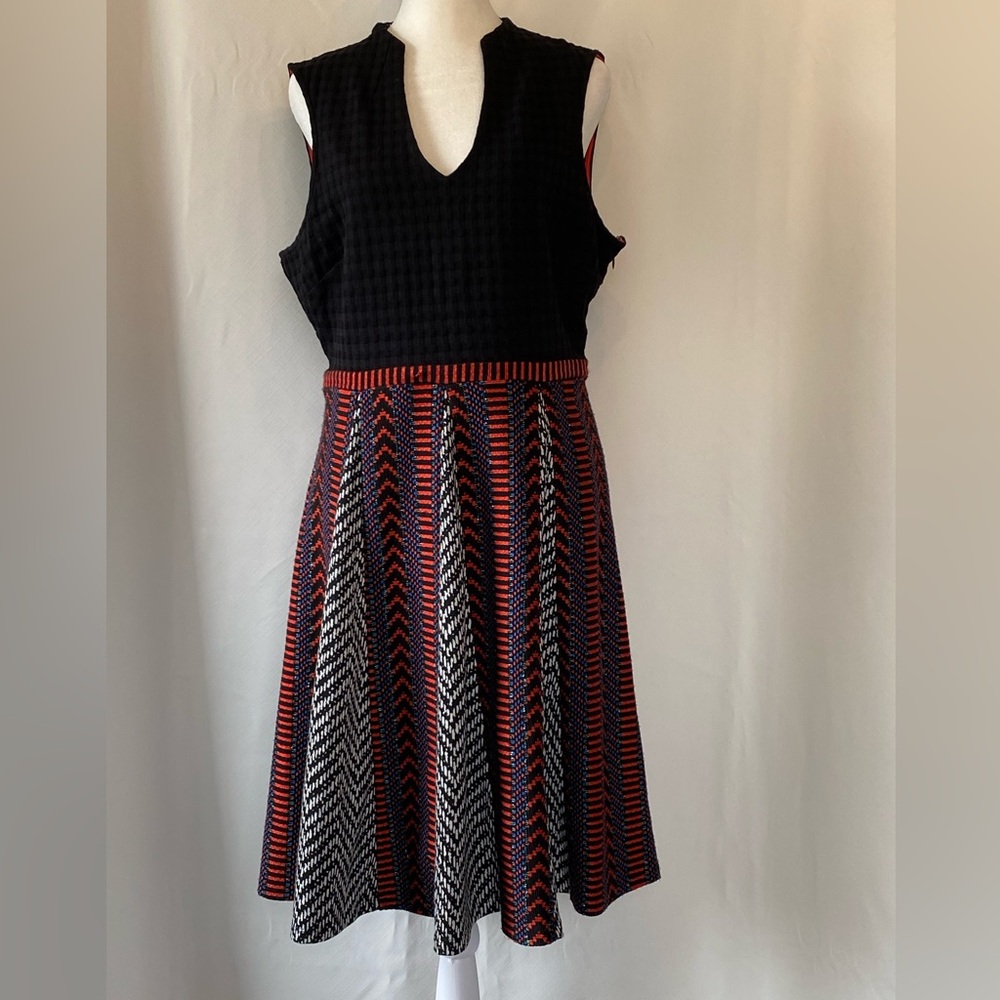 Maeve Black and Red Midi Dress - Picture 4 of 16